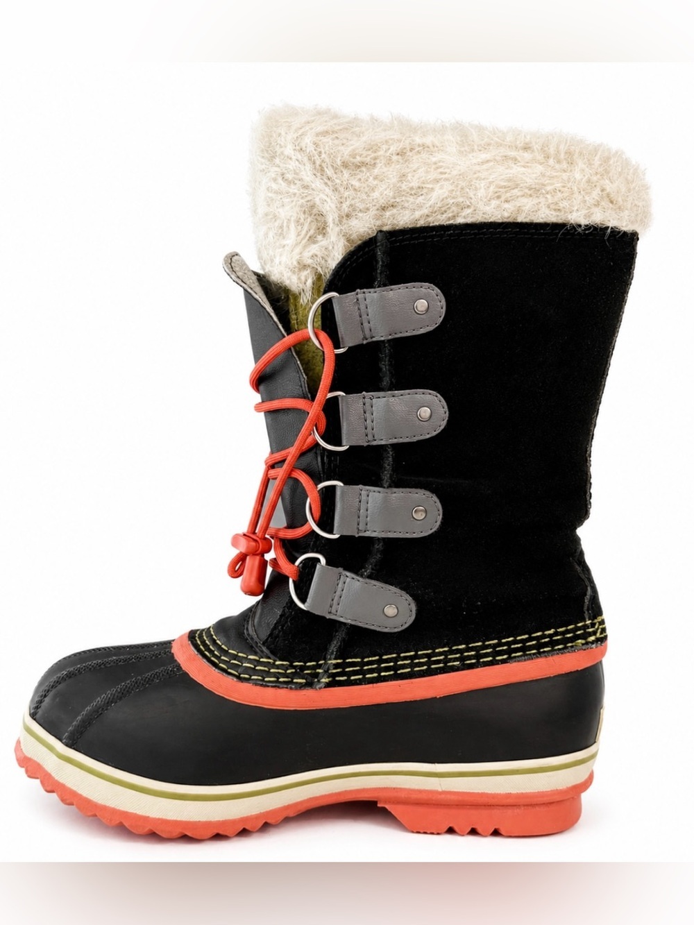 Sorel removable lining faux fur/ suede boots- waterproof.  Men's 5, women's 7
